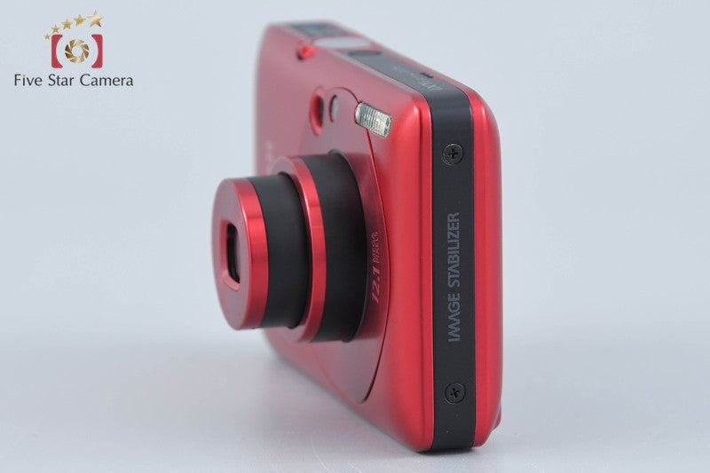 Canon IXY DIGITAL 210 IS Red 12.1 MP Digital Camera