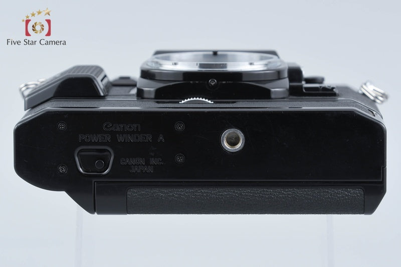 Canon A-1 Black 35mm SLR Film Camera Body w/ Power Winder A