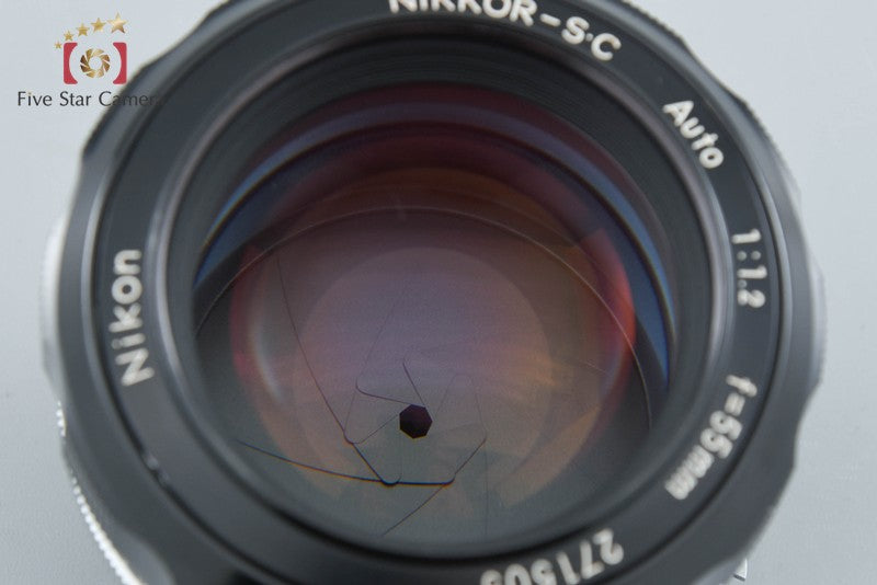 Nikon NIKKOR-S.C Auto 55mm f/1.2 Non Ai Lens