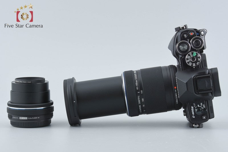 "Count 302" Olympus OM-D E-M10 Mark III Black 16.1 MP 14-42 40-150 EZ Lenses
