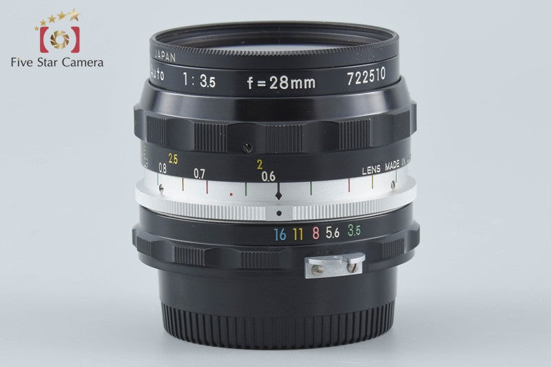 Nikon NIKKOR-H Auto 28mm f/3.5 Non Ai Lens