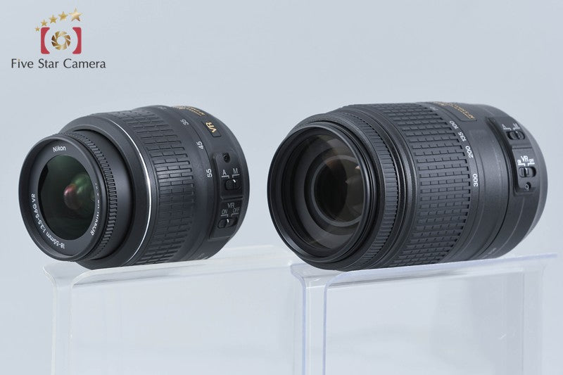 "Count 1,395" Nikon D5100 16.2 MP SLR Digital Camera 18-55 55-300 Lenses