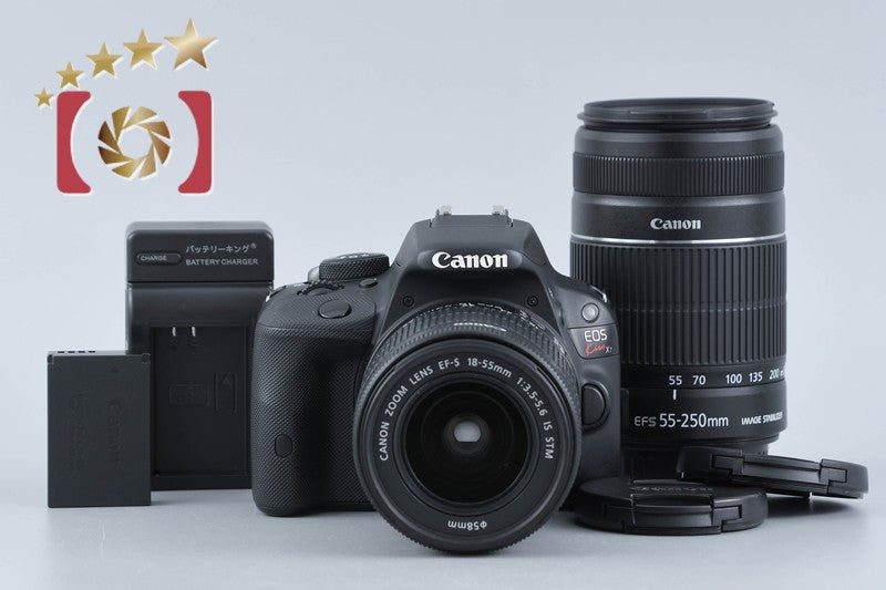 Canon EOS Kiss X7 / Rebel SL1 / 100D 18.0 MP 18-55 55-250 Lenses