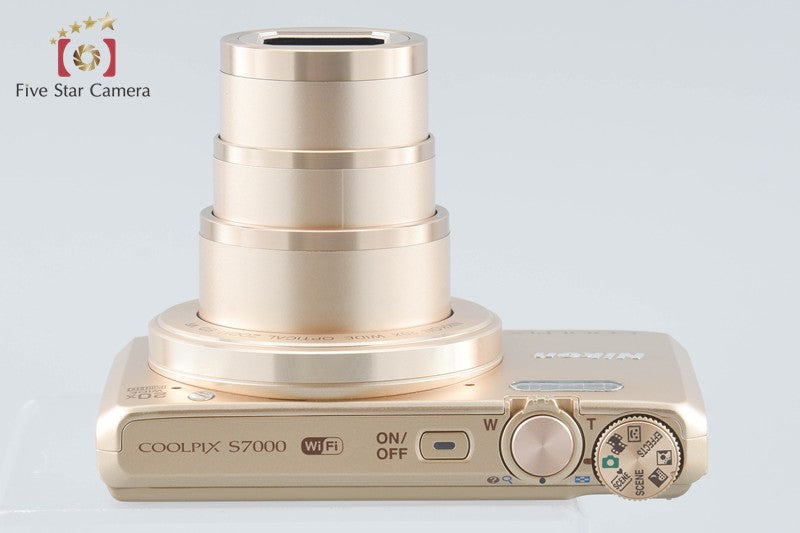 Nikon COOLPIX S7000 Gold 16.0 MP Digital Camera w/ Box