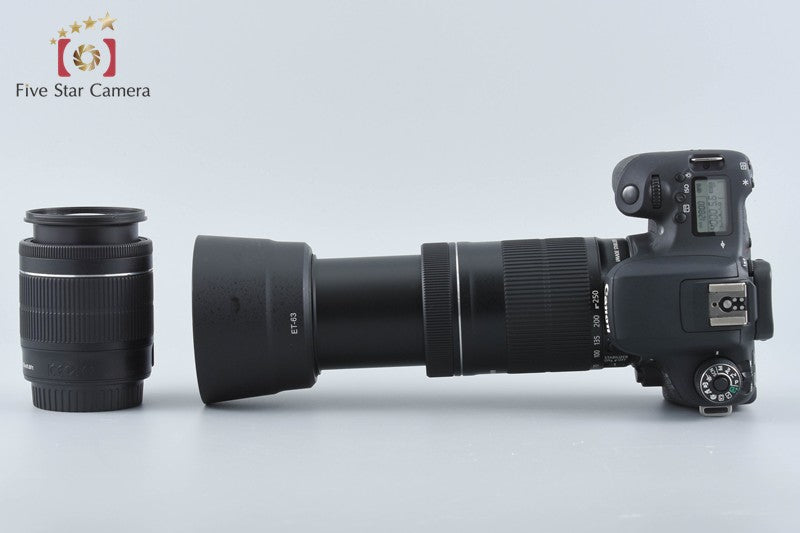Canon EOS 8000D / Rebel T6s / 760D 24.2 MP DSLR 18-55 55-250 Lenses