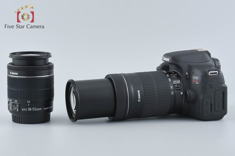 Canon EOS Kiss X8i / Rebel T6i / 750D 24.2 MP DSLR EF-S 18-55 55-250 Lenses