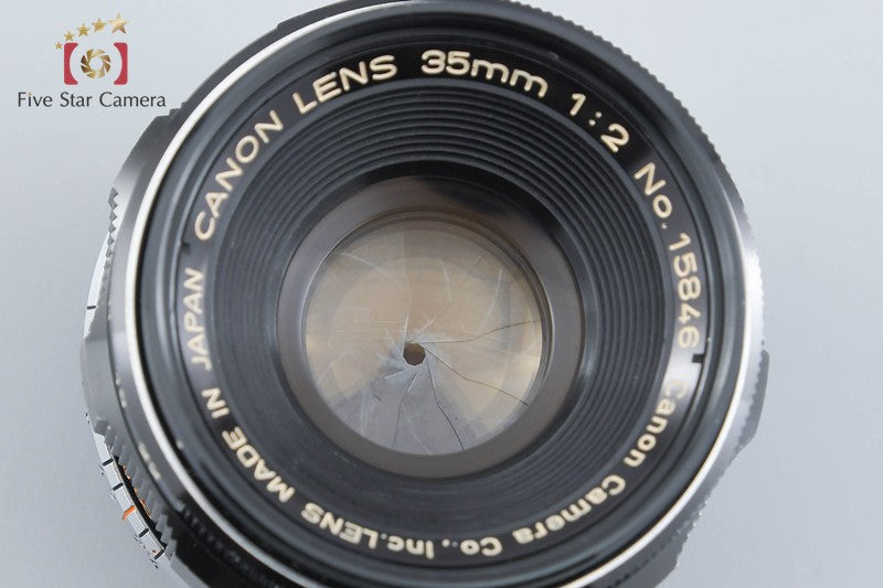 Canon 35mm f/2 L39 LTM Leica Thread Mount Lens