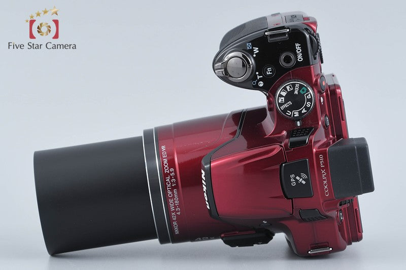 Nikon COOLPIX P510 Red 16.1 MP Digital Camera from Japan