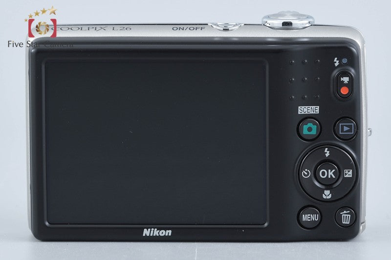 Nikon COOLPIX L26 Silver 16.1 MP Digital Camera