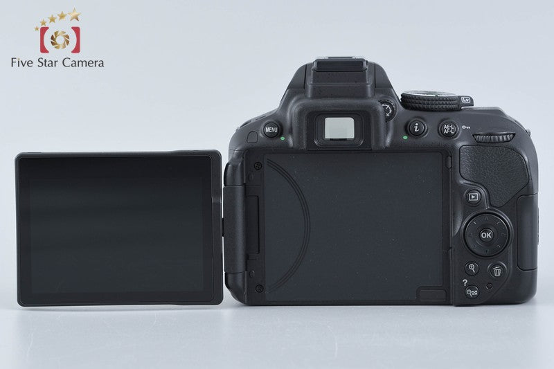 "Count 2,990" Nikon D5300 Black 24.2 MP DSLR Camera 18-55 VR II Lens w/ Box