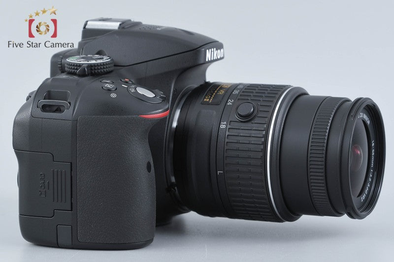 "Count 2,990" Nikon D5300 Black 24.2 MP DSLR Camera 18-55 VR II Lens w/ Box