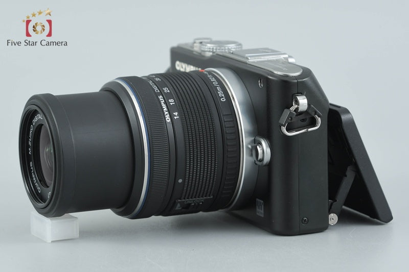 "Shutter count 4,118" Olympus PEN Lite E-PL3 Black 12.3 MP 14-42 Lens