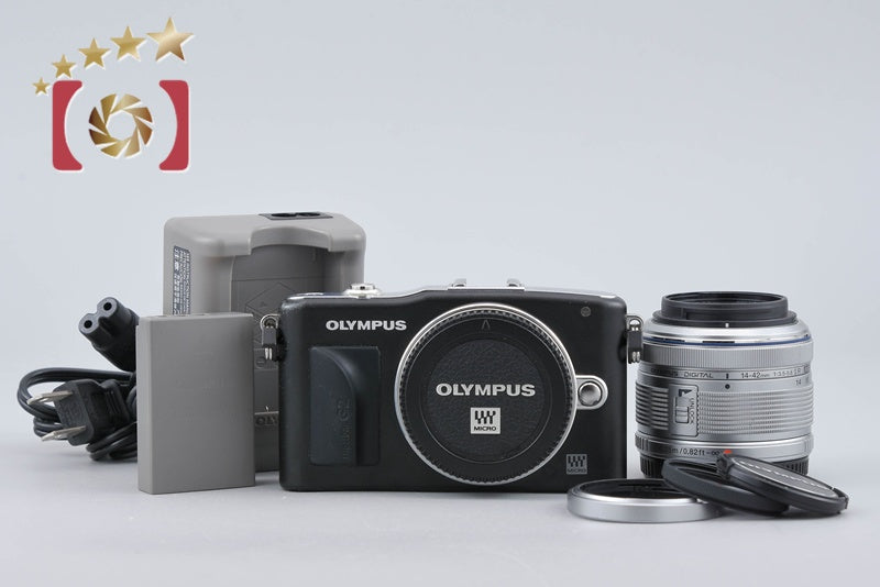 Olympus PEN mini E-PM1 Black 12.3 MP 14-42 Lens
