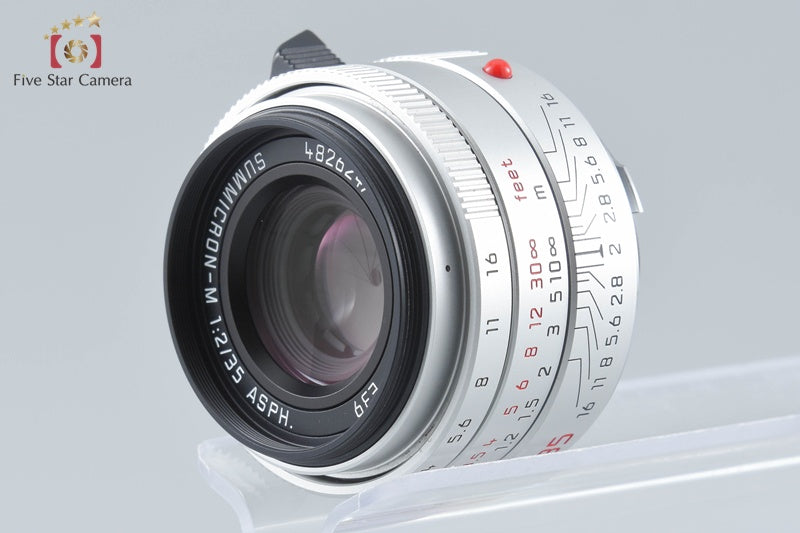 Leica SUMMICRON-M 35mm f/2 ASPH. E39 11674 Silver from Japan