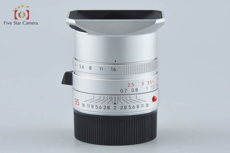 Leica SUMMICRON-M 35mm f/2 ASPH. E39 11674 Silver from Japan