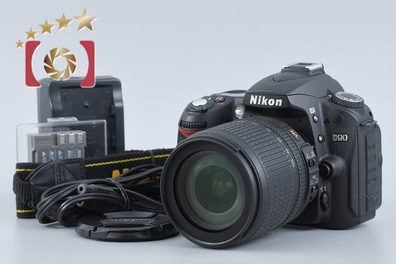 "Shutter count 801" Nikon D90 12.3 MP DSLR Camera AF-S DX 18-105 G VR Lens