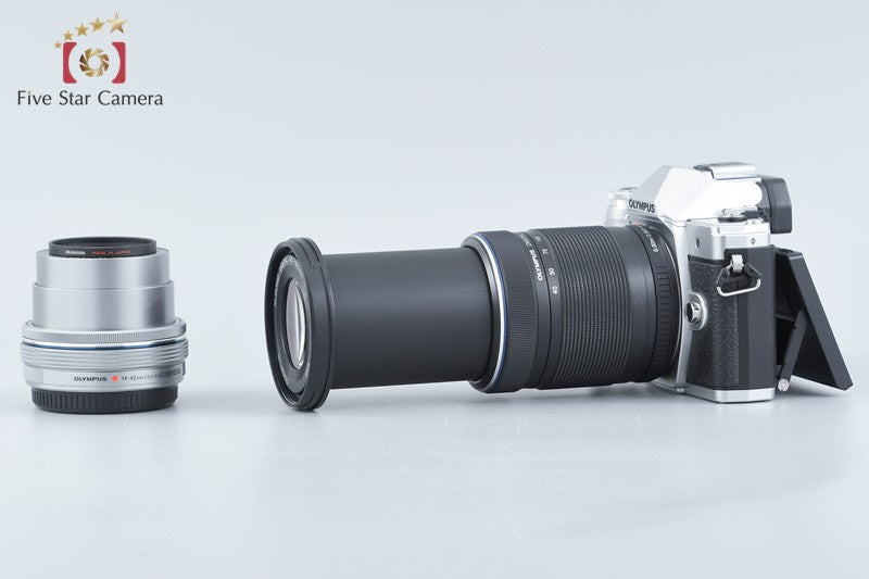 Olympus OM-D E-M10 Mark III Silver 16.1 MP 14-42 40-150 EZ Lenses w/ Box
