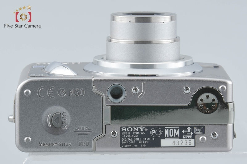 SONY Cyber-shot DSC-W5 Silver 5.1 MP Digital Camera