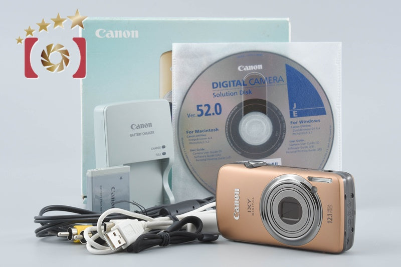 Canon IXY Digital 930 IS Brown 12.1 MP Digital Camera w/ Box