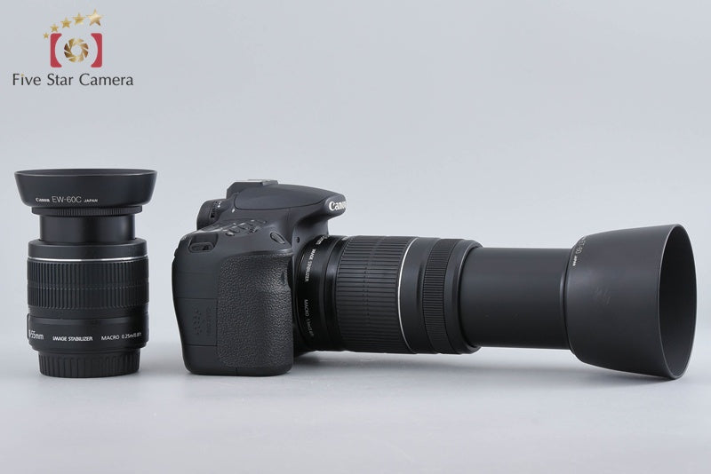 ”Shutter count 3,257" Canon EOS 60D 18.0 MP DSLR 18-55 55-250 Lenses