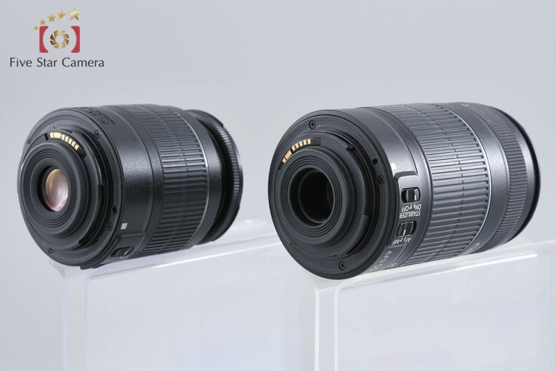 ”Shutter count 3,257" Canon EOS 60D 18.0 MP DSLR 18-55 55-250 Lenses