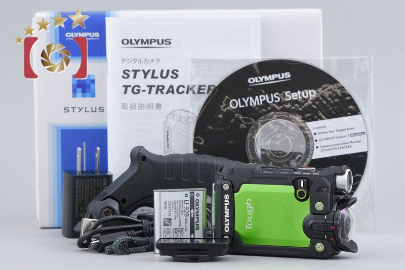 OLYMPUS STYLUS TG-TRACKER Green 7.2 MP Waterproof Action Camera w/ Box
