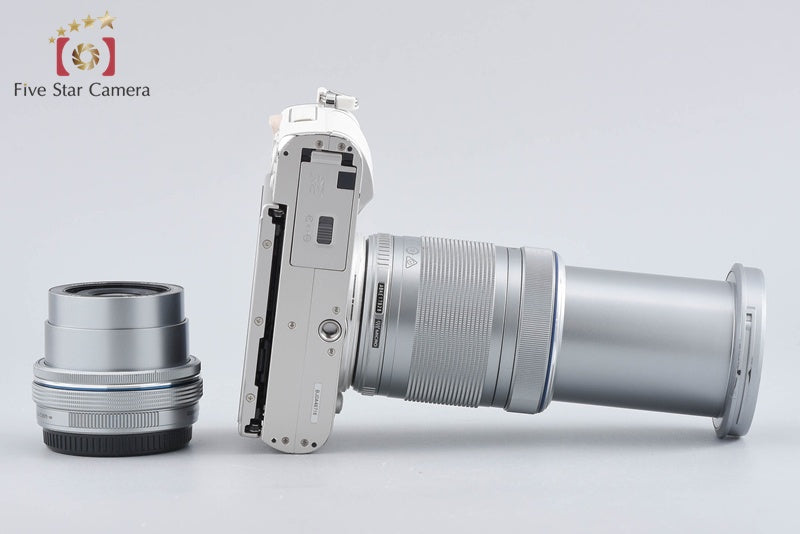 "Count 4,516" Olympus E-PL9 White 16.1 MP Mirrorless Camera 14-42 40-150 Lenses