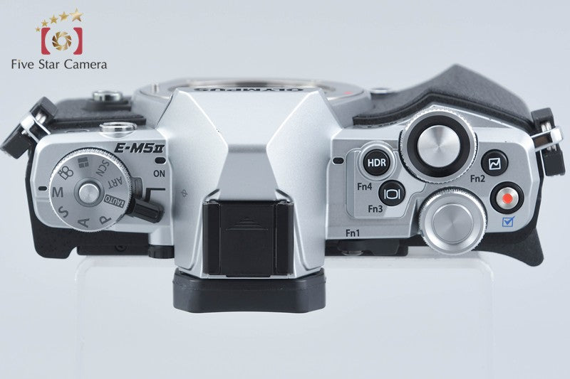 "Count 4,015" Olympus OM-D E-M5 Mark II Silver 16.1 MP Digital Mirrorless Camera