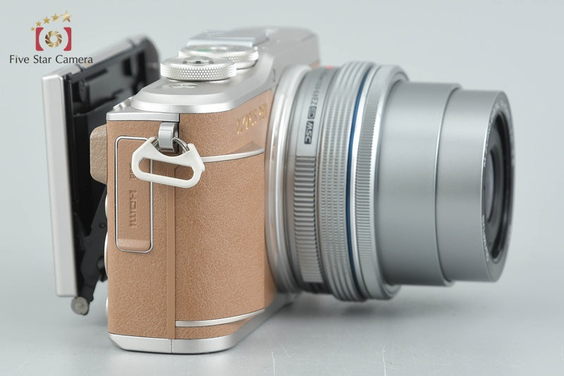 "Count 2,393" Olympus E-PL9 Brown 16.1 MP Mirrorless Camera 14-42 Lens