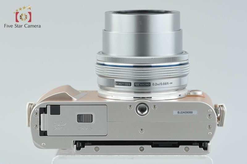 "Count 2,393" Olympus E-PL9 Brown 16.1 MP Mirrorless Camera 14-42 Lens