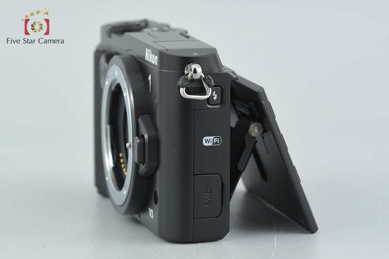 "Shutter count 1,288" Nikon 1 V3 Black 18.4 MP Digital Mirrorless Camera w/ Box