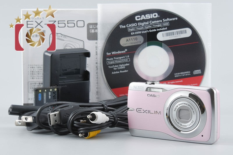 Casio EXILIM EX-Z550 Pink 14.1 MP Digital Camera