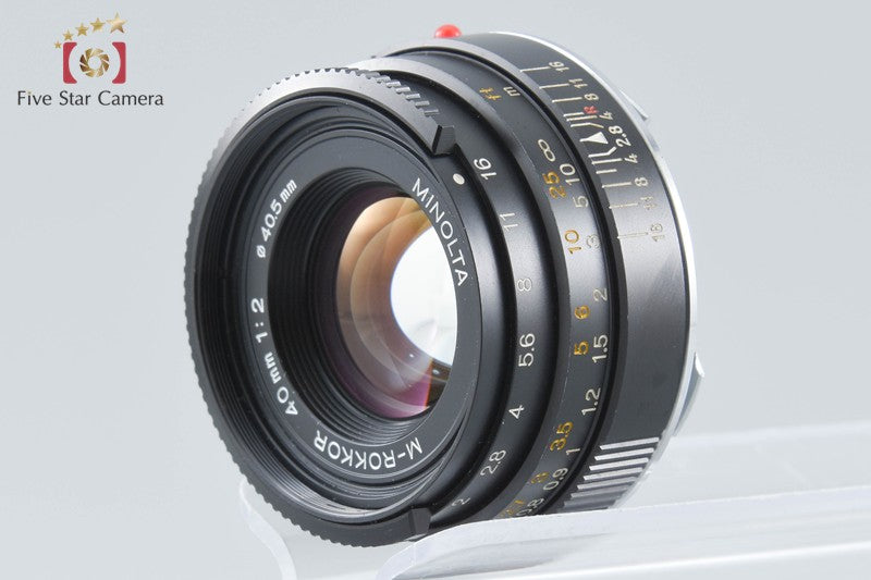 MINOLTA M-ROKKOR 40mm f/2 Leica M Mount Lens 2026.08 Overhauled!!