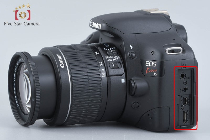 Canon EOS Kiss X4 / Rebel T2i / 550D 18.0 MP Digital SLR Camera 18-55 Lens