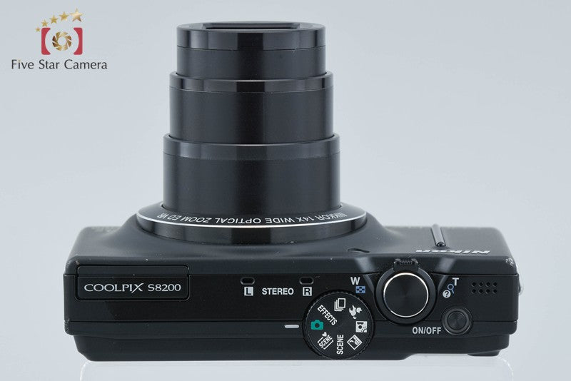 Nikon COOLPIX S8200 Noble Black 16.0 MP Digital Camera