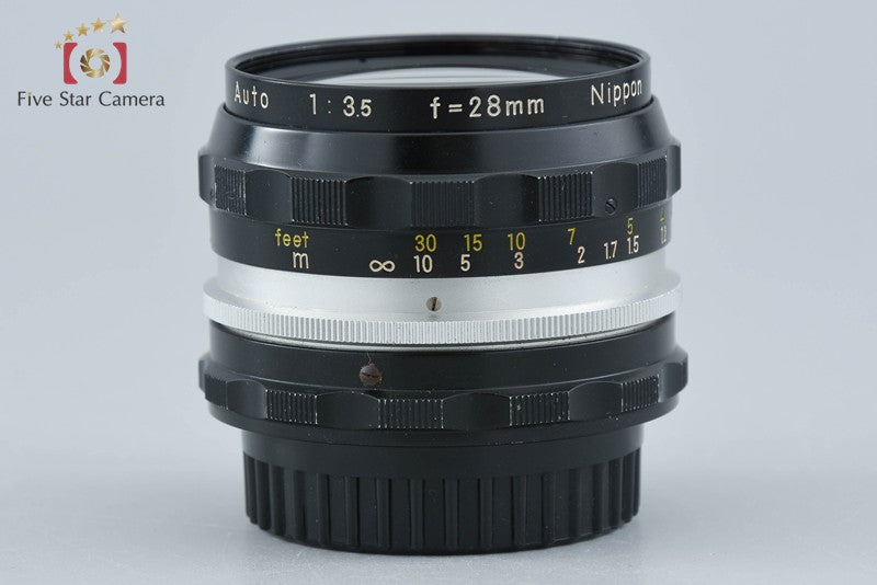 Nikon NIKKOR-H Auto 28mm f/3.5 Non Ai Lens