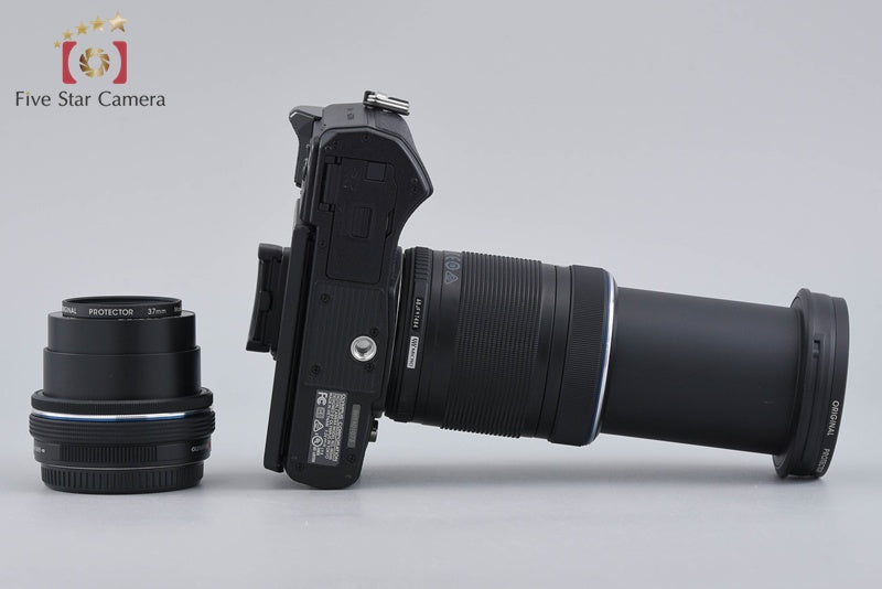 "Count 1,650" Olympus OM-D E-M10 Mark III Black 16.1 MP 14-42 40-150 EZ Lenses