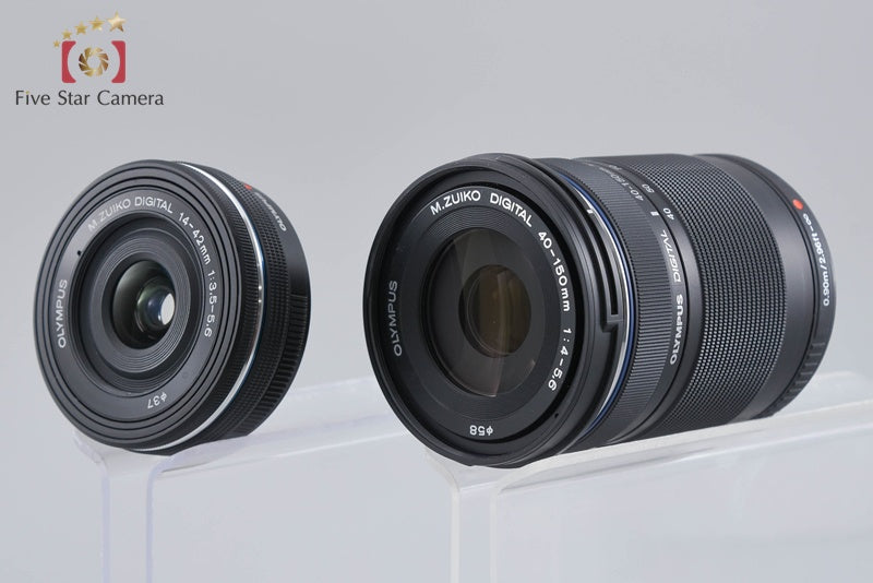 "Count 1,650" Olympus OM-D E-M10 Mark III Black 16.1 MP 14-42 40-150 EZ Lenses