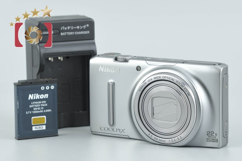 Nikon COOLPIX S9500 Proud Silver 18.1 MP Digital Camera