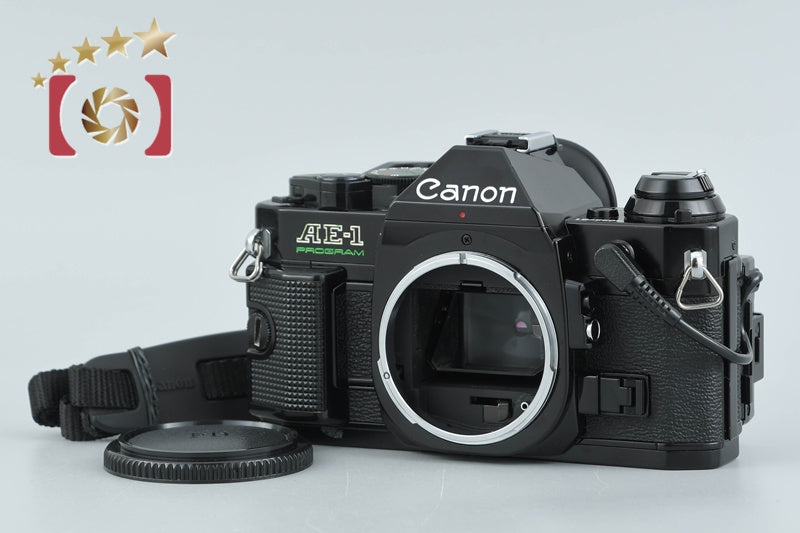 Canon AE-1 PROGRAM Black 35mm SLR Film Camera w/ Data Back A