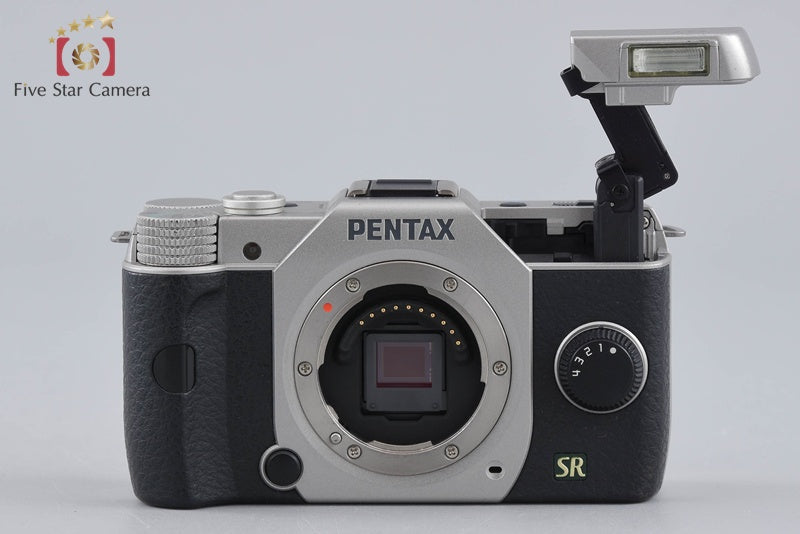 "Shutter count 2,963" PENTAX Q7 Silver 12.4 MP Digital Camera 8.5 Lens