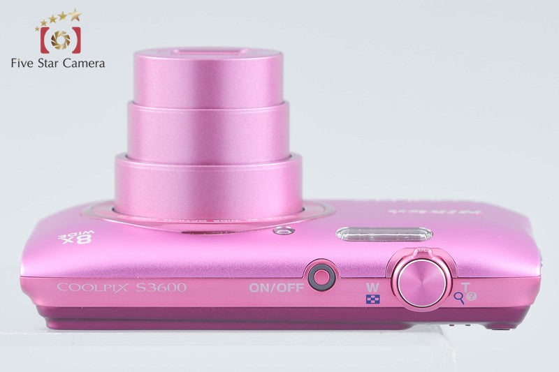 Nikon COOLPIX S3600 Azalea Pink 20.0 MP Digital Camera
