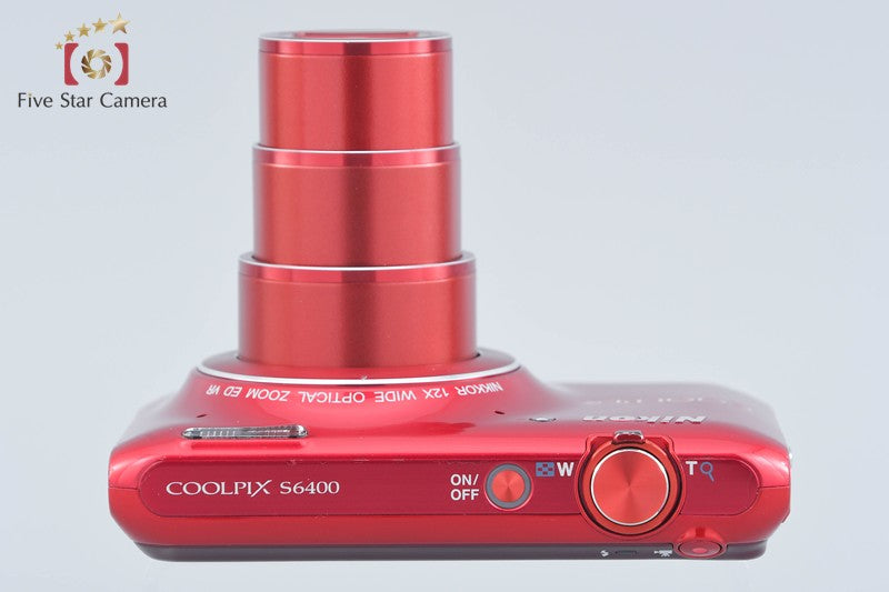 Nikon COOLPIX S6400 Glossy Red 16.0 MP Digital Camera w/ Box