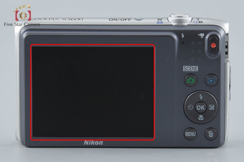 Nikon COOLPIX S3600 Crystal Silver 20.0 MP Digital Camera