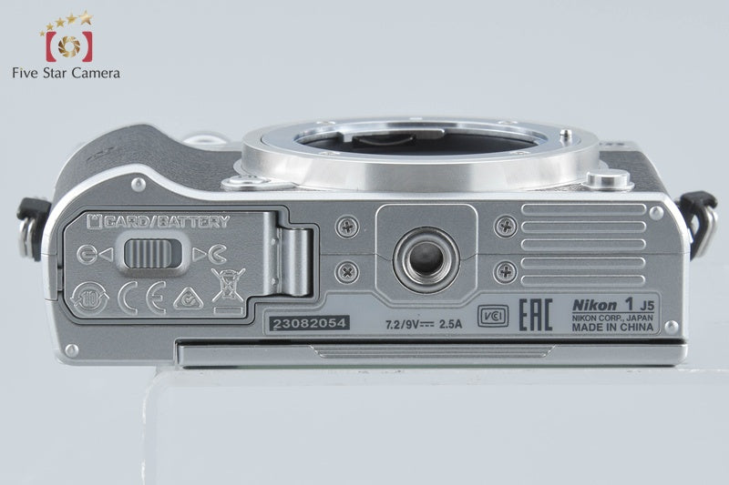 "Shutter count 1,172" Nikon 1 J5 Silver 20.8 MP Digital Mirrorless Camera Body