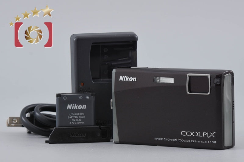 Nikon COOLPIX S60 Purplish Black 10.0 MP Digital Camera