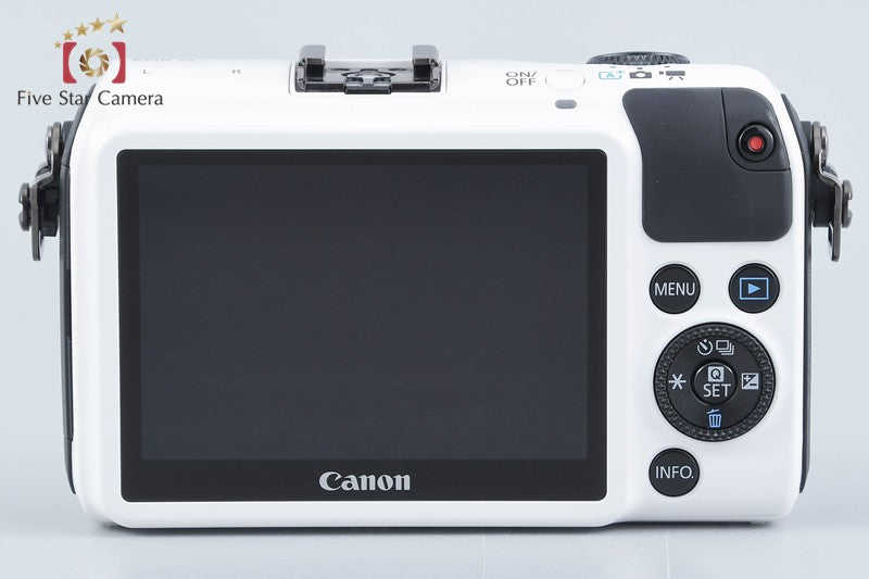 Canon EOS M White 18.0 MP Mirrorless Camera 18-55 Lens
