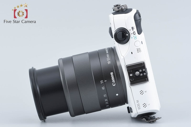 Canon EOS M White 18.0 MP Mirrorless Camera 18-55 Lens