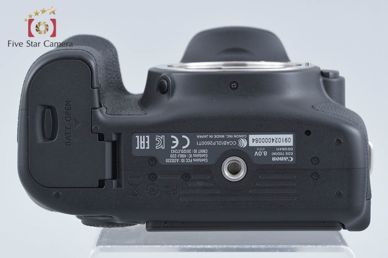 "Shutter count 5,457" Canon EOS 70D 20.2 MP Digital SLR Camera Body