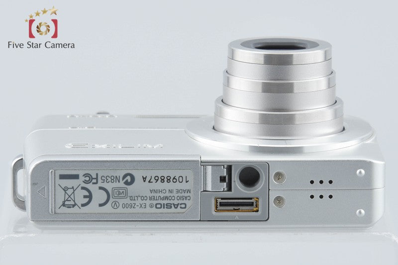 Casio EXILIM EX-Z600 Silver 6.0 MP Digital Camera
